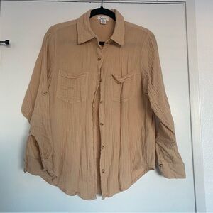 Japna Tan Button-Down Shirt